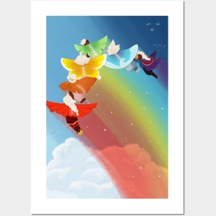 Sky rainbow Posters and Art